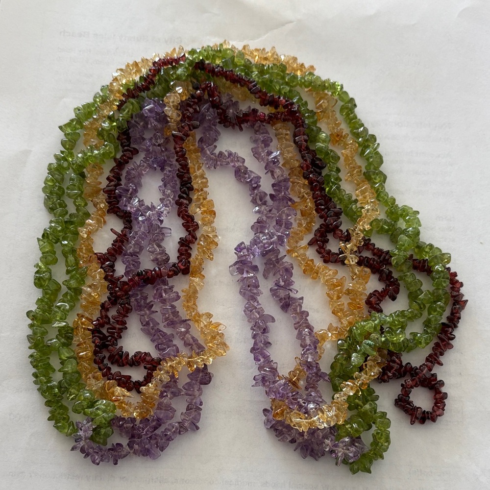Multicolor Gemstone Beaded Necklace
